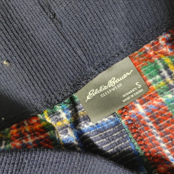 Eddie Bauer Red Top with Plaid Pajama Pants - Picture 11 of 13